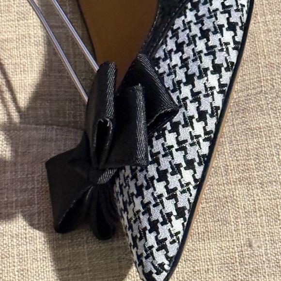 Heels Shoes Pumps Houndstooth Sling Back J Renee Women Sz 8.5 Narrow Church - Picture 6 of 8